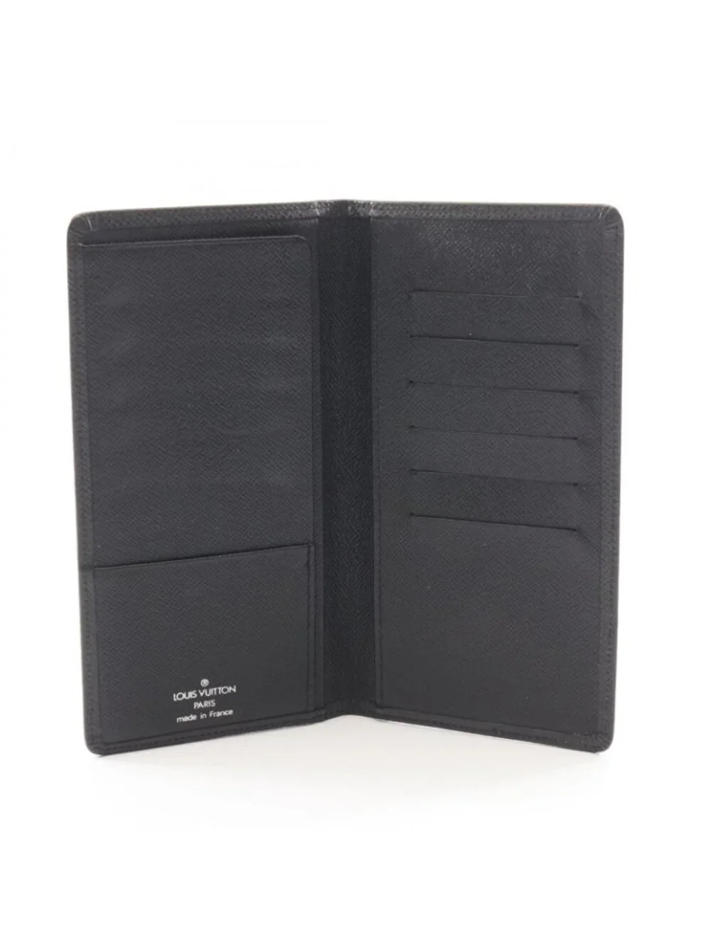 Louis Vuitton Bifold Wallet Porte Valle Carte Cles Taiga Ardoise Leather
